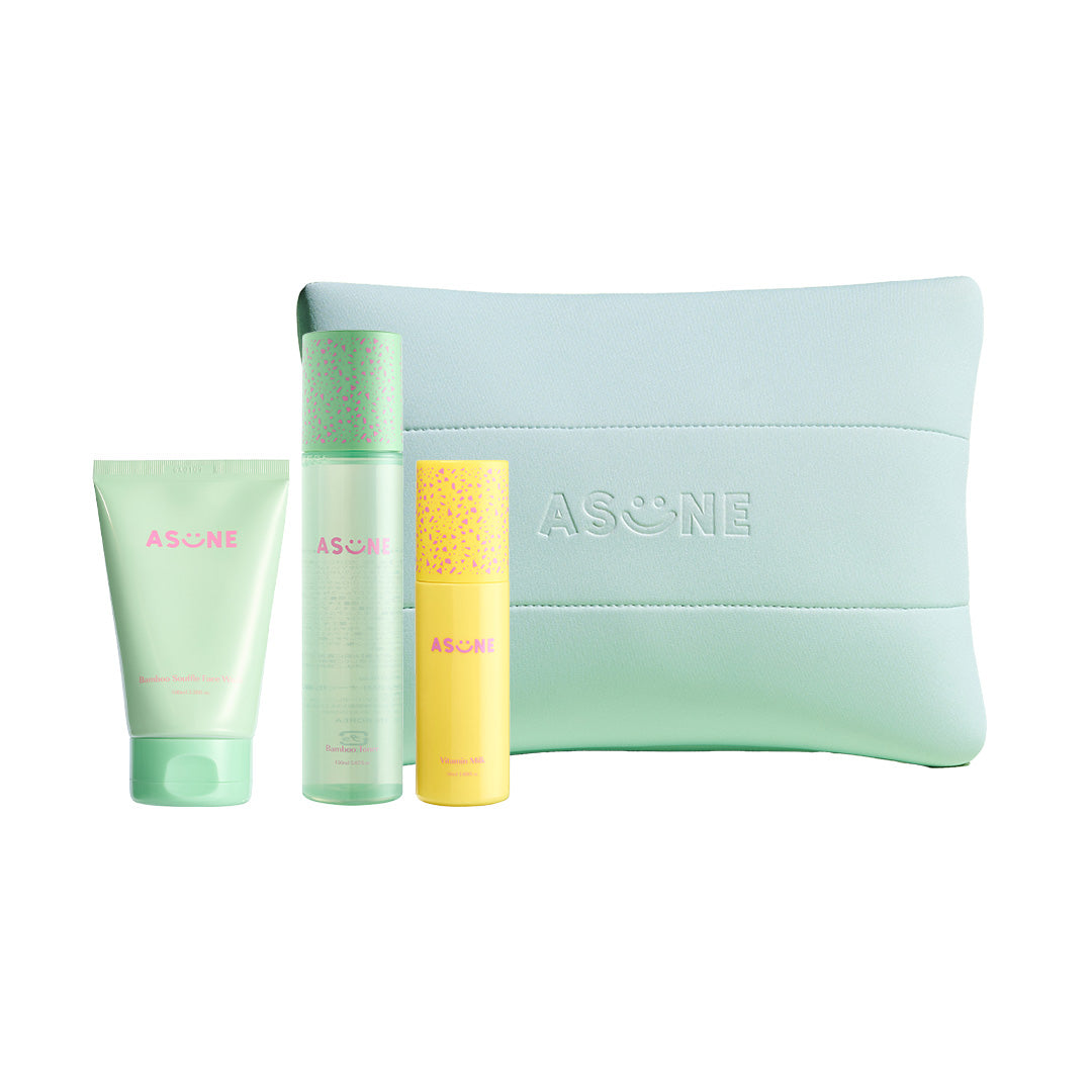 化粧水・ローション・トナー asune Bamboo Souffle Face Wash Set Box 公式】ASUNE Bamboo Souffle Face Wash Set Box | バンブースフレ