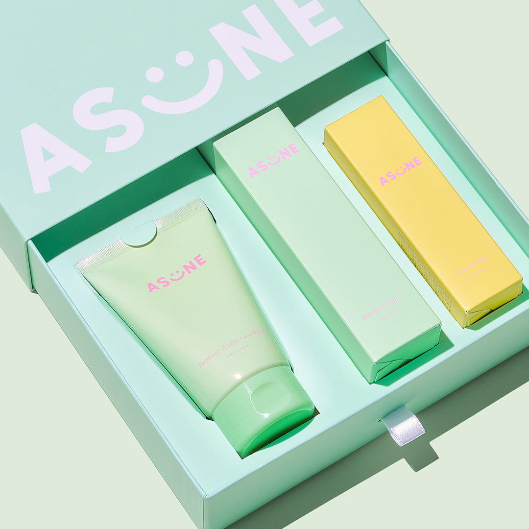 化粧水・ローション・トナー asune Bamboo Souffle Face Wash Set Box 公式】ASUNE Bamboo Souffle Face Wash Set Box | バンブースフレ