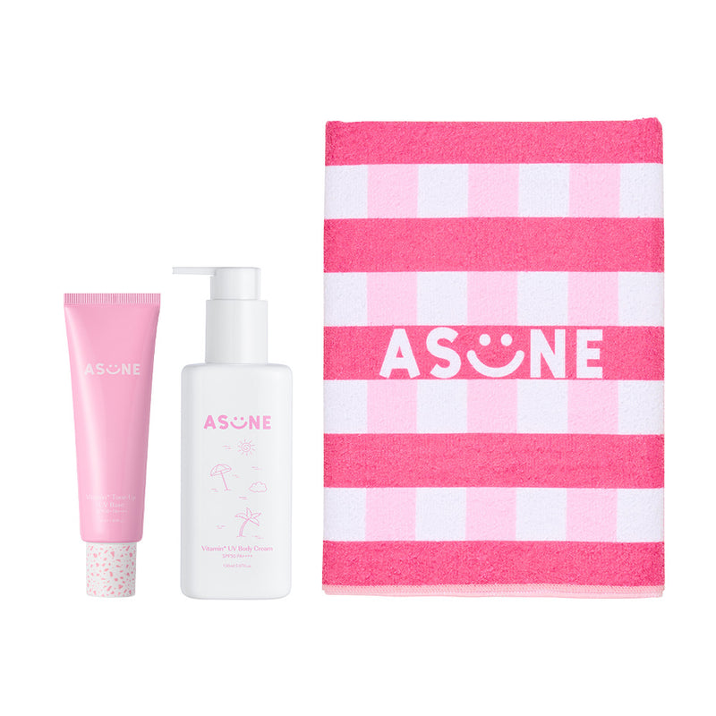 早い者勝ち アスネ asune Vitamin' UV Set ビーチタオル付き